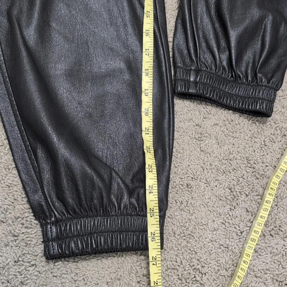 Babaton‎ Faux Leather Joggers Black Size Small Aritzia Brand